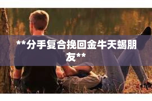 **分手复合挽回金牛天蝎朋友**