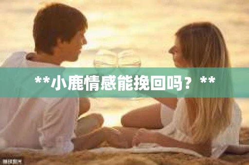 **小鹿情感能挽回吗？**
