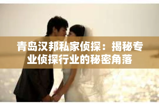 青岛汉邦私家侦探：揭秘专业侦探行业的秘密角落