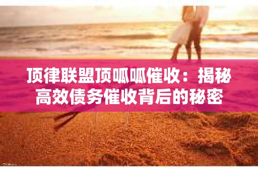 顶律联盟顶呱呱催收：揭秘高效债务催收背后的秘密