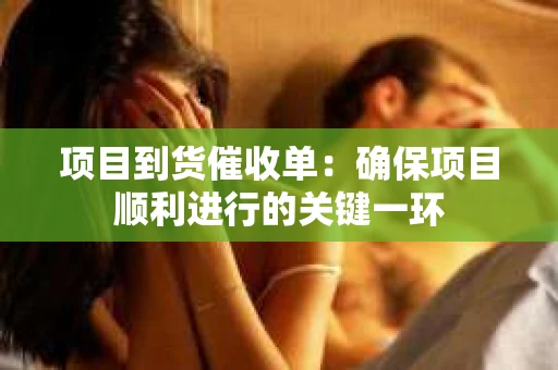 项目到货催收单：确保项目顺利进行的关键一环