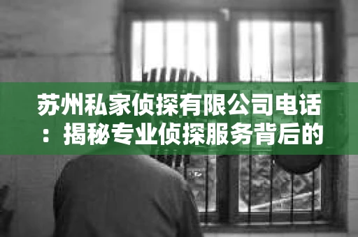苏州私家侦探有限公司电话：揭秘专业侦探服务背后的故事