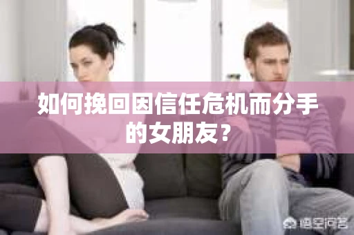 如何挽回因信任危机而分手的女朋友？