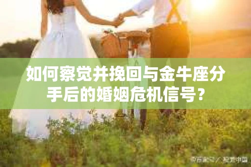 如何察觉并挽回与金牛座分手后的婚姻危机信号？
