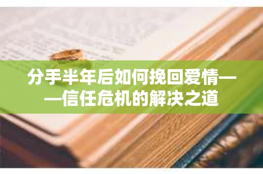 分手半年后如何挽回爱情——信任危机的解决之道